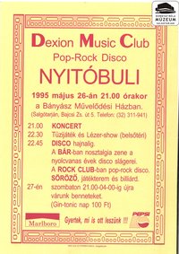 Dexion Music Club nyitóbulija Salgótarjánban
