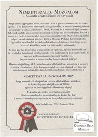 Nemzetiszalag Mozgalom. A Magyar Polgári Együttműködés Egyesület választásokig való kokárda viselésre