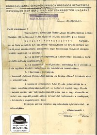 A Murányi Bánya - és Kohómunkások Országos Szövetsége, Bp. 1941.V.25-én Salgótarjánban értekezletet tart